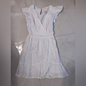 Jessica Simpson White Eyelet Mini Dress